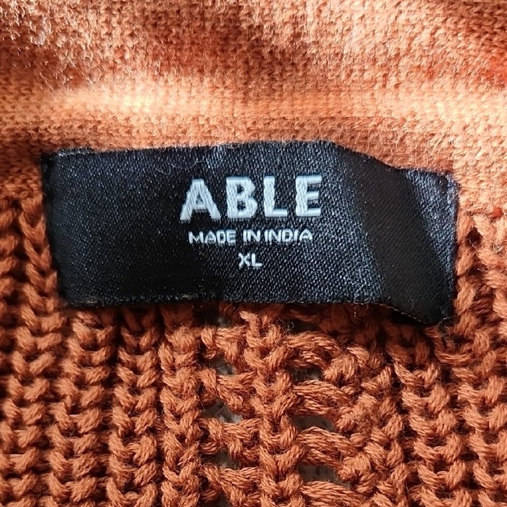 Able Marlene Gingerbread Button-Up Cardigan, Size XL - Picture 2 of 5
